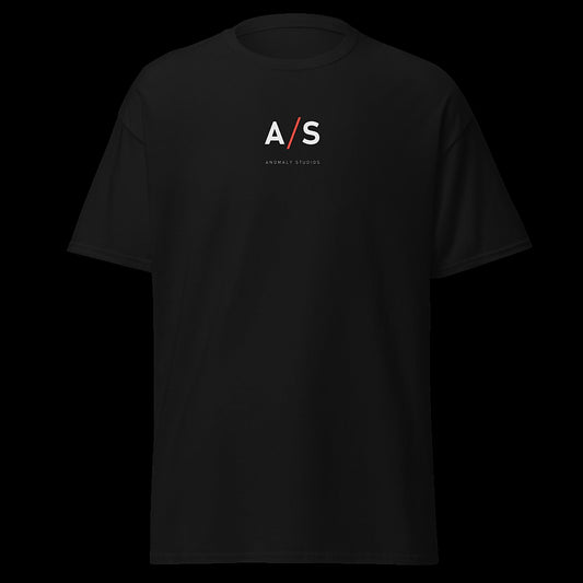 IT RUNS tee front - A/S monogram chest mark