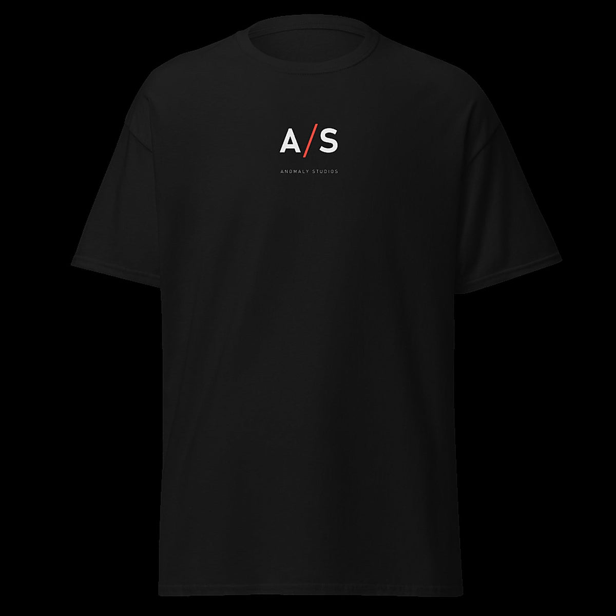 THE DESCENT tee front - A/S monogram chest mark